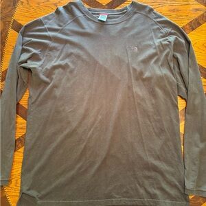 The North Face Gray Long Sleeve Tees Essential Comfort
